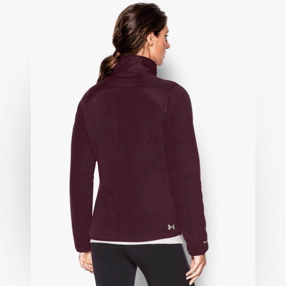 UNDER ARMOUR women’s Tannen Full Zip jacket STORM fleece warm water resistant M - Picture 2 of 16